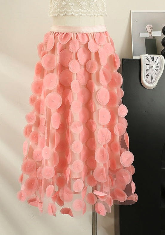 Tulle Skirt with Circle Detail Bubble Design